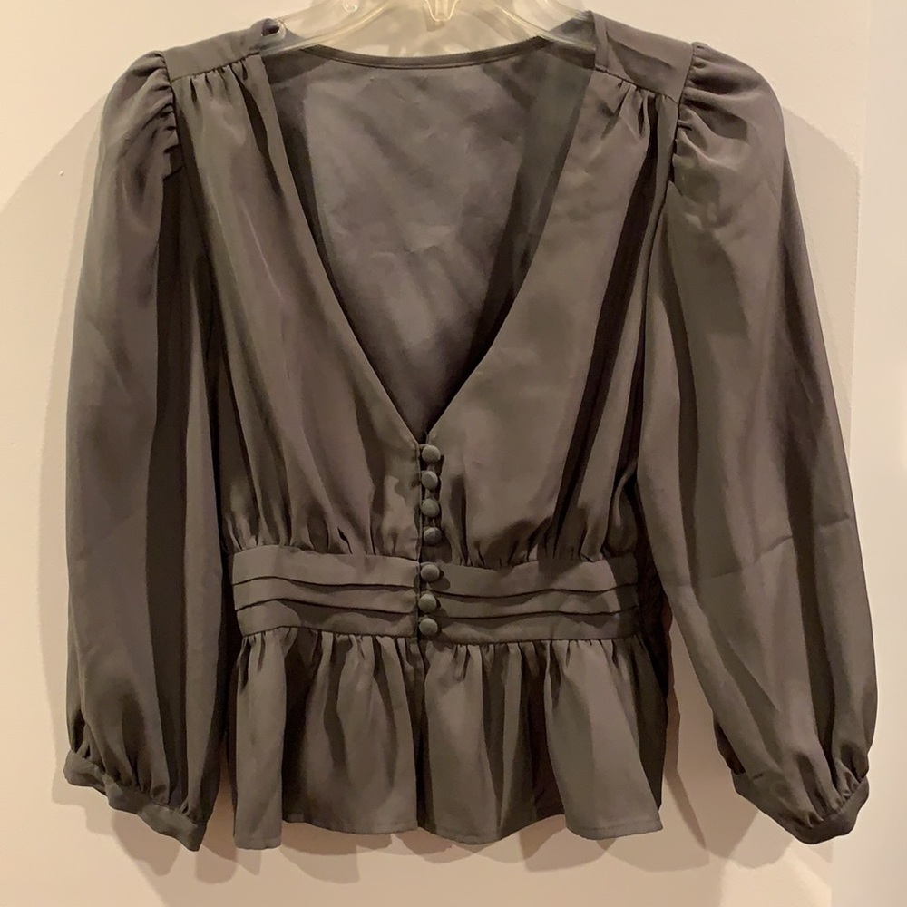 Dark green blouse - Picture 2 of 4